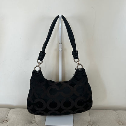 Coach Black Monogram Mini Shoulder Bag M1076-16953
