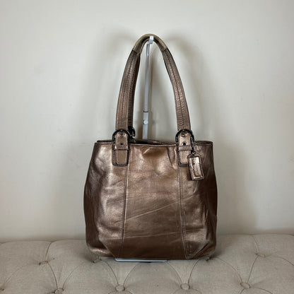 Coach Bronze Soho Leather Tote Shoulder Bag K1193-F17246