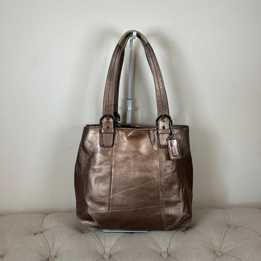 Coach Bronze Soho Leather Tote Shoulder Bag K1193-F17246