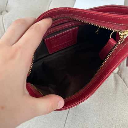 Coach Red Leather Mini Shoulder Bag C23-9295