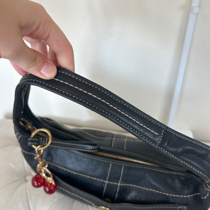 Coach Black Leather Ergo Shoulder Bag M0693-10740