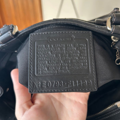 Coach Black Leather Hampton Handbag E0793-F11199