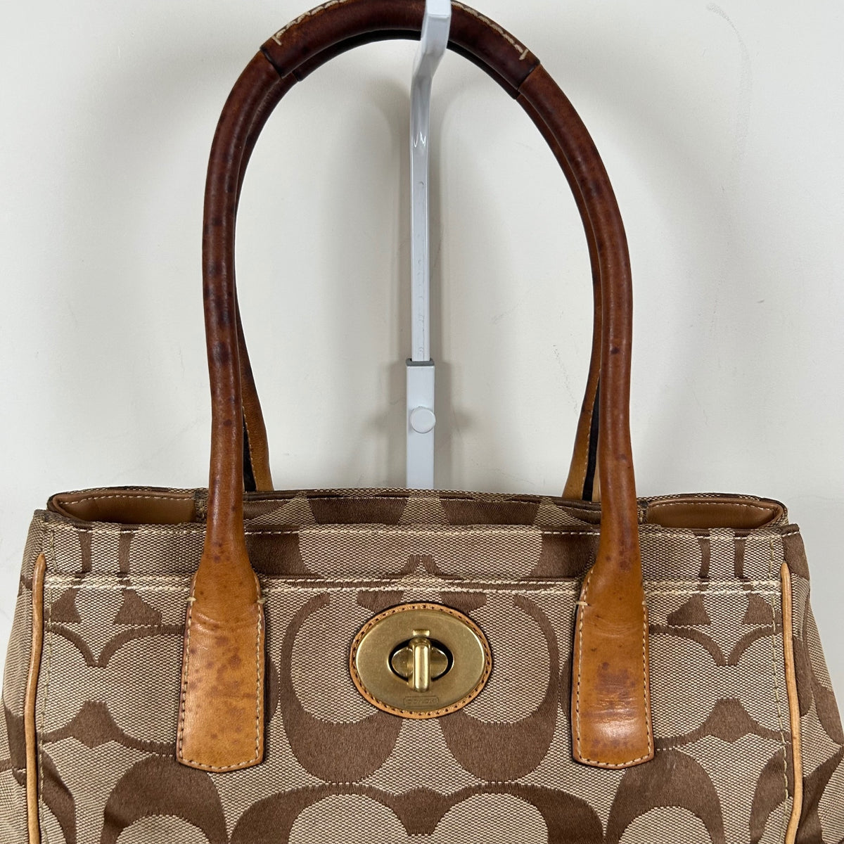 Coach Madeline Brown Monogram Shoulder Bag E0826-12463