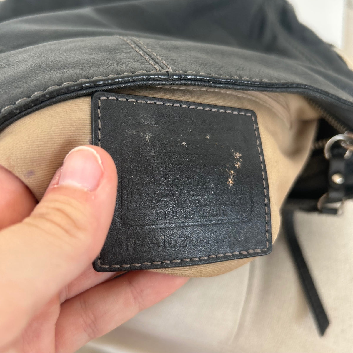 Coach Black Leather Zoe Shoulder Bag A1020-F14797