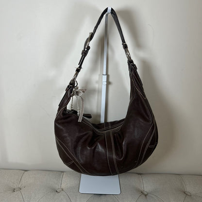 HiCoach Large Brown Leather Hobo Bag H0669-10032