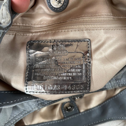 Coach Grey Monogram 3 Compartment Shoulder Bag D1073-14305