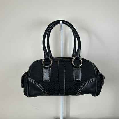 Coach Black Monogram Soho Satchel Top Shoulder Bag H05S-3647