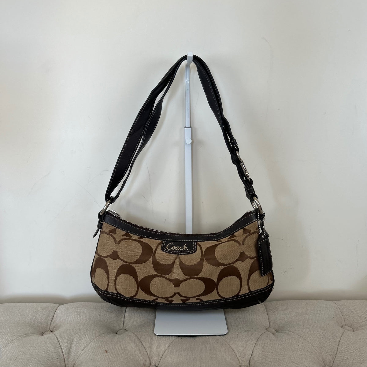 Coach Brown Monogram Convertible Shoulder Bag K1275-F19731