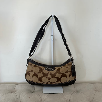 Coach Brown Monogram Convertible Shoulder Bag K1275-F19731