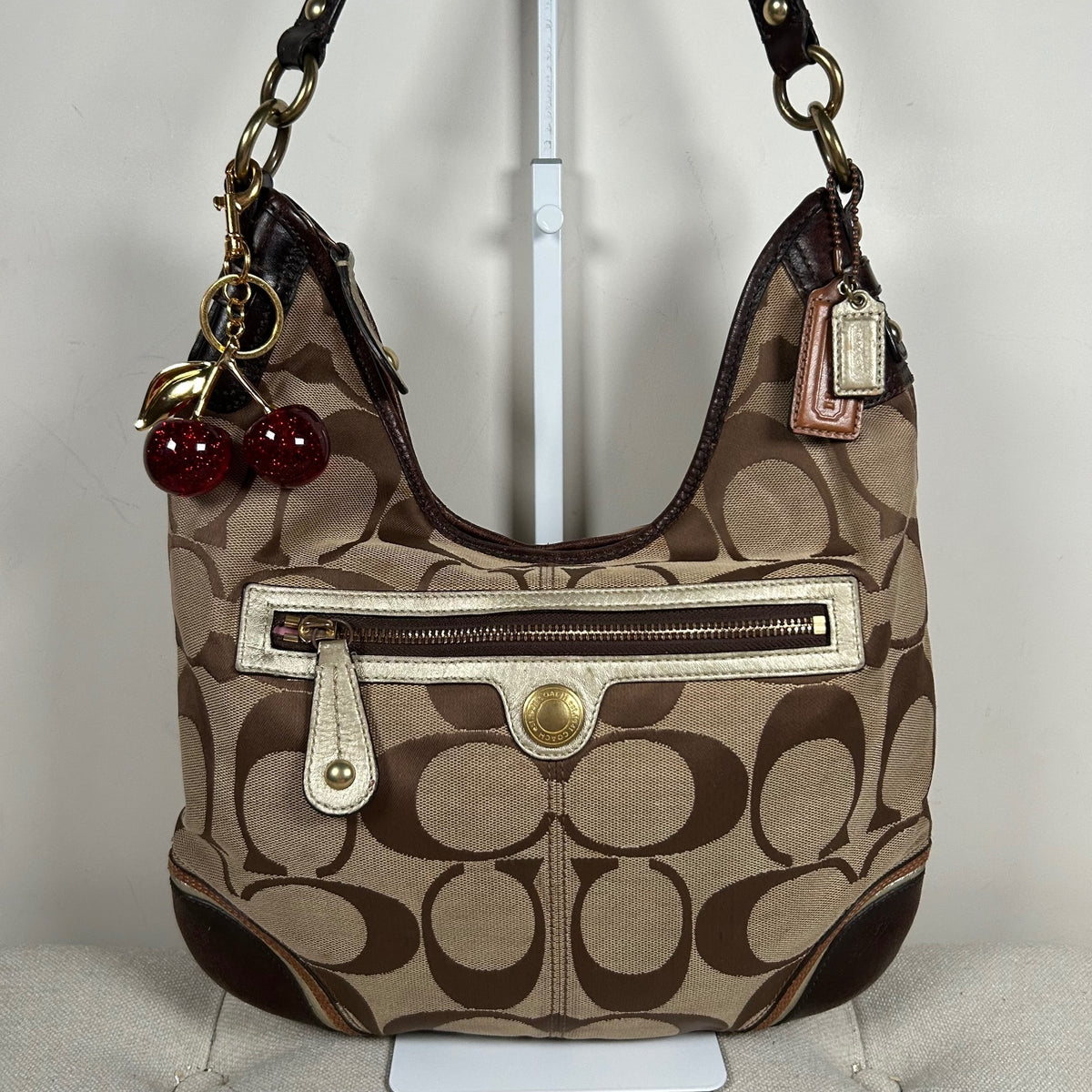Coach Brown Monogram Medium Ergo Shoulder Bag E1071-F15179