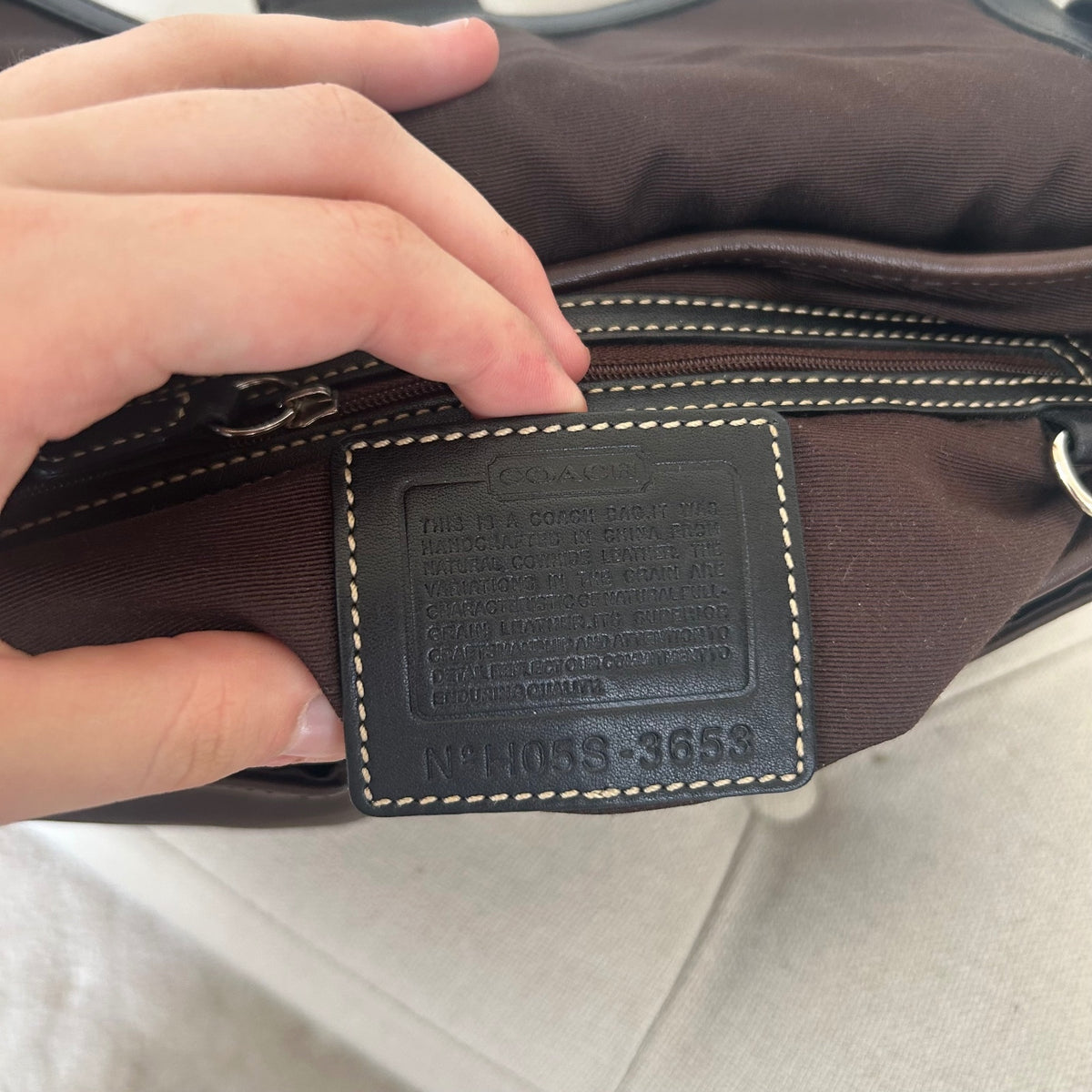 Coach Soho Brown Leather 2 Compartment Shoulder Bag H05S-3653