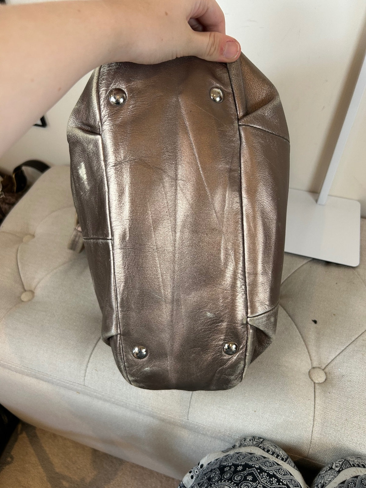 Coach Bronze Soho Leather Tote Shoulder Bag K1193-F17246
