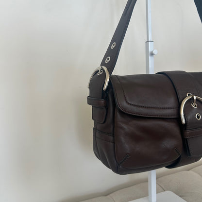 Coach Soho Brown Leather 2 Compartment Shoulder Bag H05S-3653