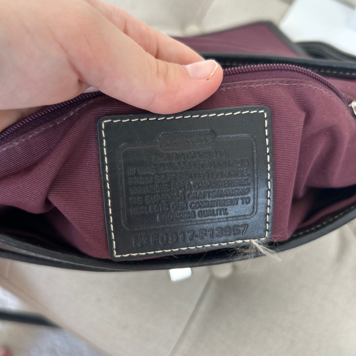 Coach Soho Black Pebbled Leather Flap Shoulder Bag F0917-F13957