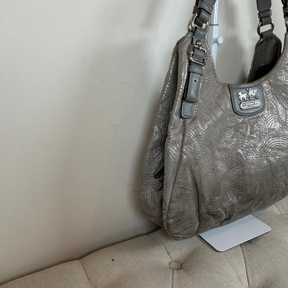 Coach Silver Monogram 3 Compartment Maggie Shoulder Bag F1126-16766
