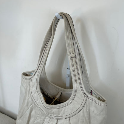 Coach White Leather Ergo Shoulder Bag B0873-12240