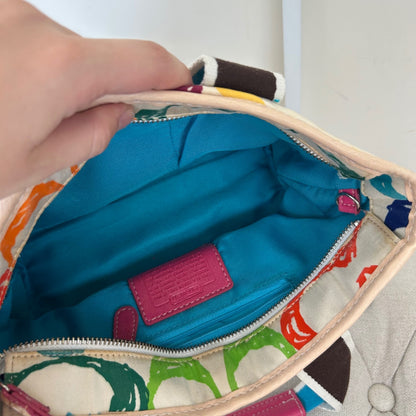 Coach Mini Scribble Multicolor Shoulder Bag Handbag C04U-7064