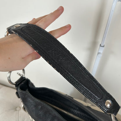 Coach Large Black Monogram Zoe Shoulder Bag K0982-F12674