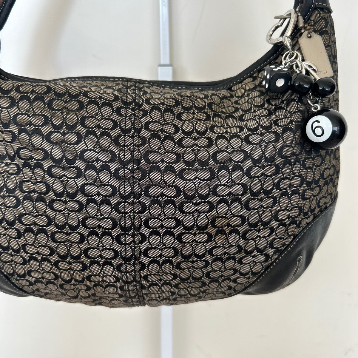 Coach Black Monogram Ergo Shoulder Bag B35-6617