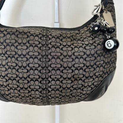 Coach Black Monogram Ergo Shoulder Bag B35-6617