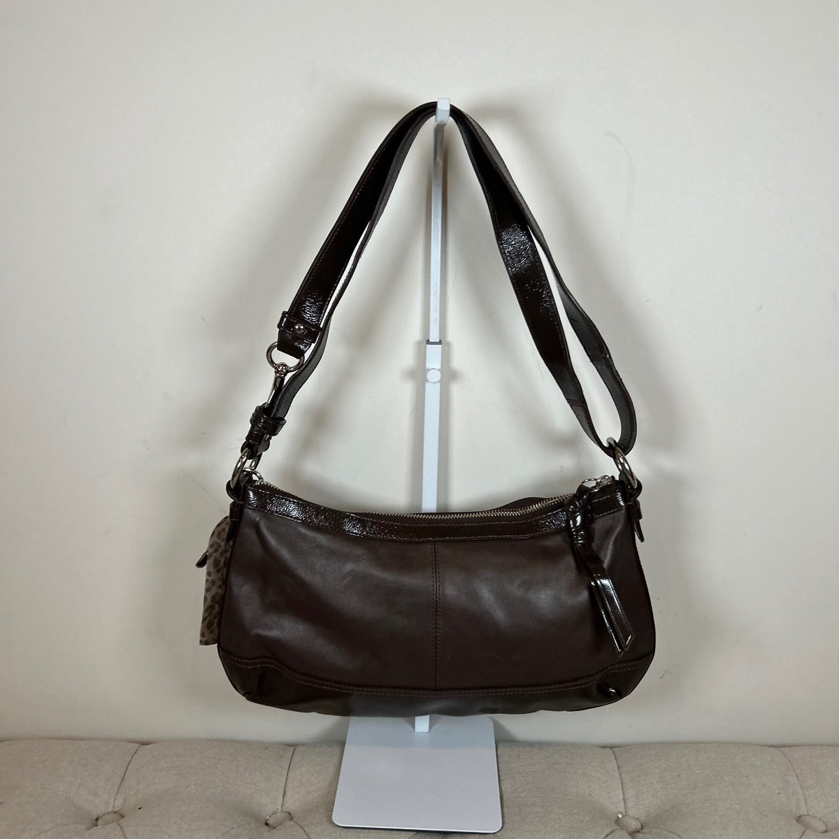 Coach Brown Leather Convertible Shoulder Bag M1220-F19729