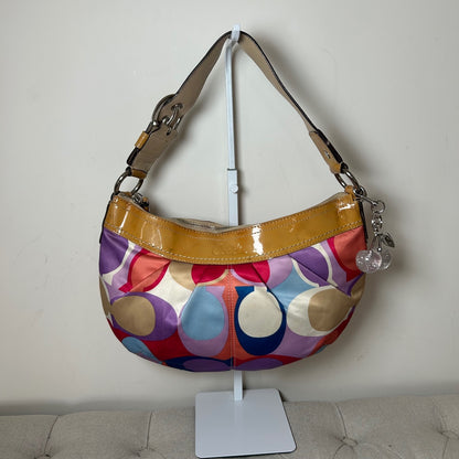 Coach Multicolour Sateen Hobo Half Moon Shoulder Bag A1073-F13796