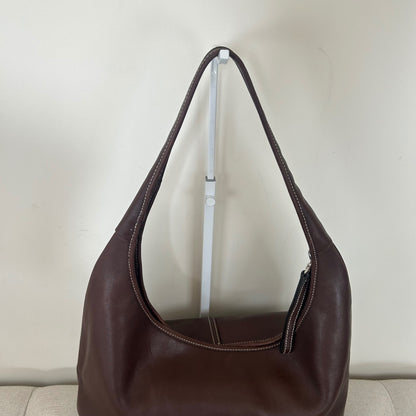 Vintage Brown Leather Ergo Shoulder Bag