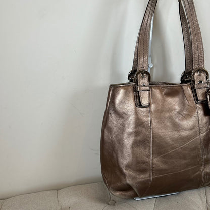 Coach Bronze Soho Leather Tote Shoulder Bag K1193-F17246