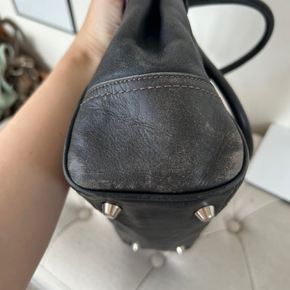 Coach Black Leather Hampton Handbag E0793-F11199
