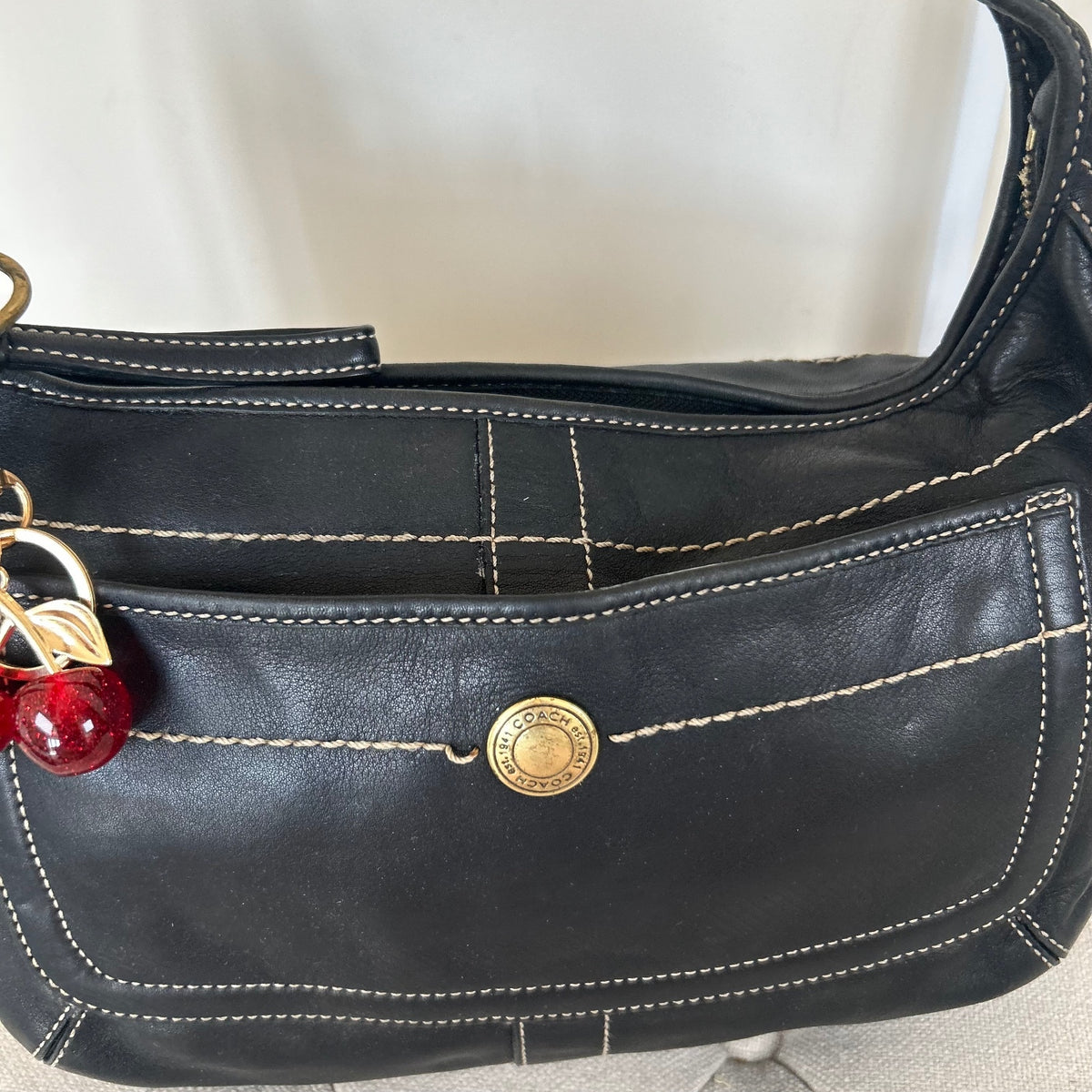 Coach Black Leather Ergo Shoulder Bag M0693-10740