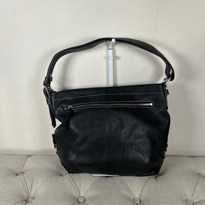 Coach Black Pebbled Leather Shoulder Bag A1376-F15064