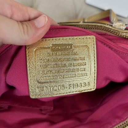 Coach Poppy Pink Graffiti Signature Tote Shoulder Bag M1205-F19434