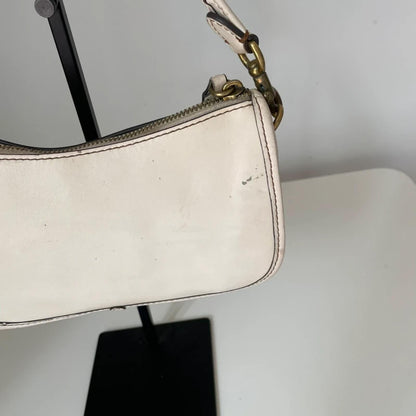 Coach White Leather Swinger Shoulder Bag M2048-C0638