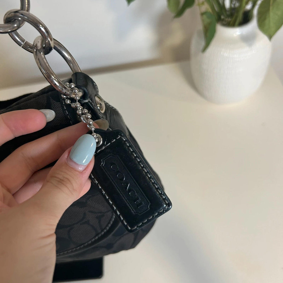 Coach Soho Sufflette Signature Black Buckle Bag L1161-F17093