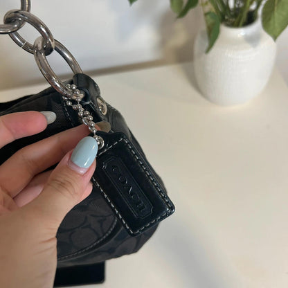 Coach Soho Sufflette Signature Black Buckle Bag L1161-F17093