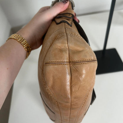 Coach Soho Tan Leather Buckle Shoulder Bag D0878-F12301
