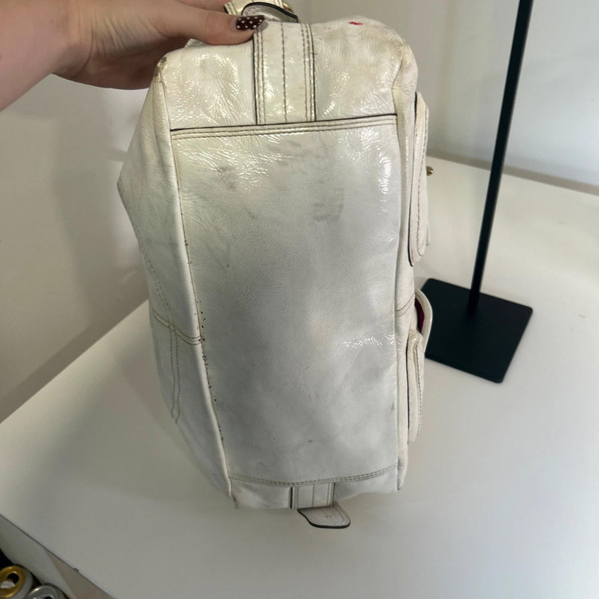 Coach Legacy Archive Peyton White Leather Handbag K0969-F13051