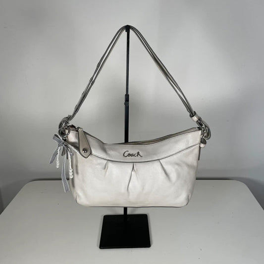 Coach Ashley White Leather Sholder Bag D1220-F15512