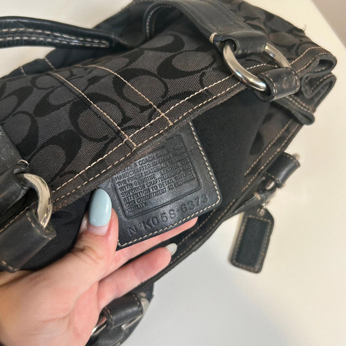 Coach Black Soho Pocket Buckle Shoulder Bag K058-6373