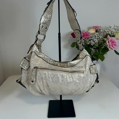 Guess Gold and Beige Handbag