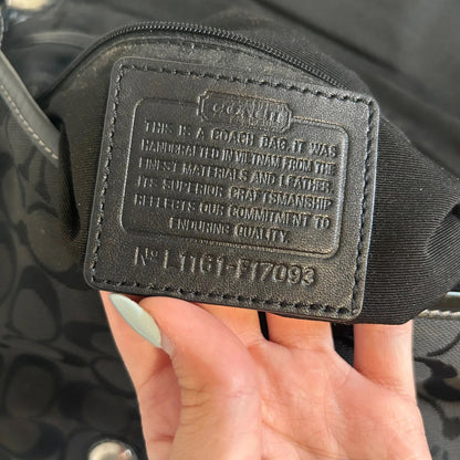 Coach Soho Sufflette Signature Black Buckle Bag L1161-F17093