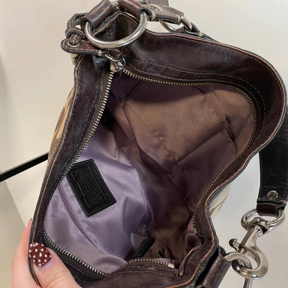 Coach Zoe Medium Brown Buckle Bag M1049-F12657