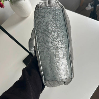 Guess Silver Shoulder Bag Glitter G