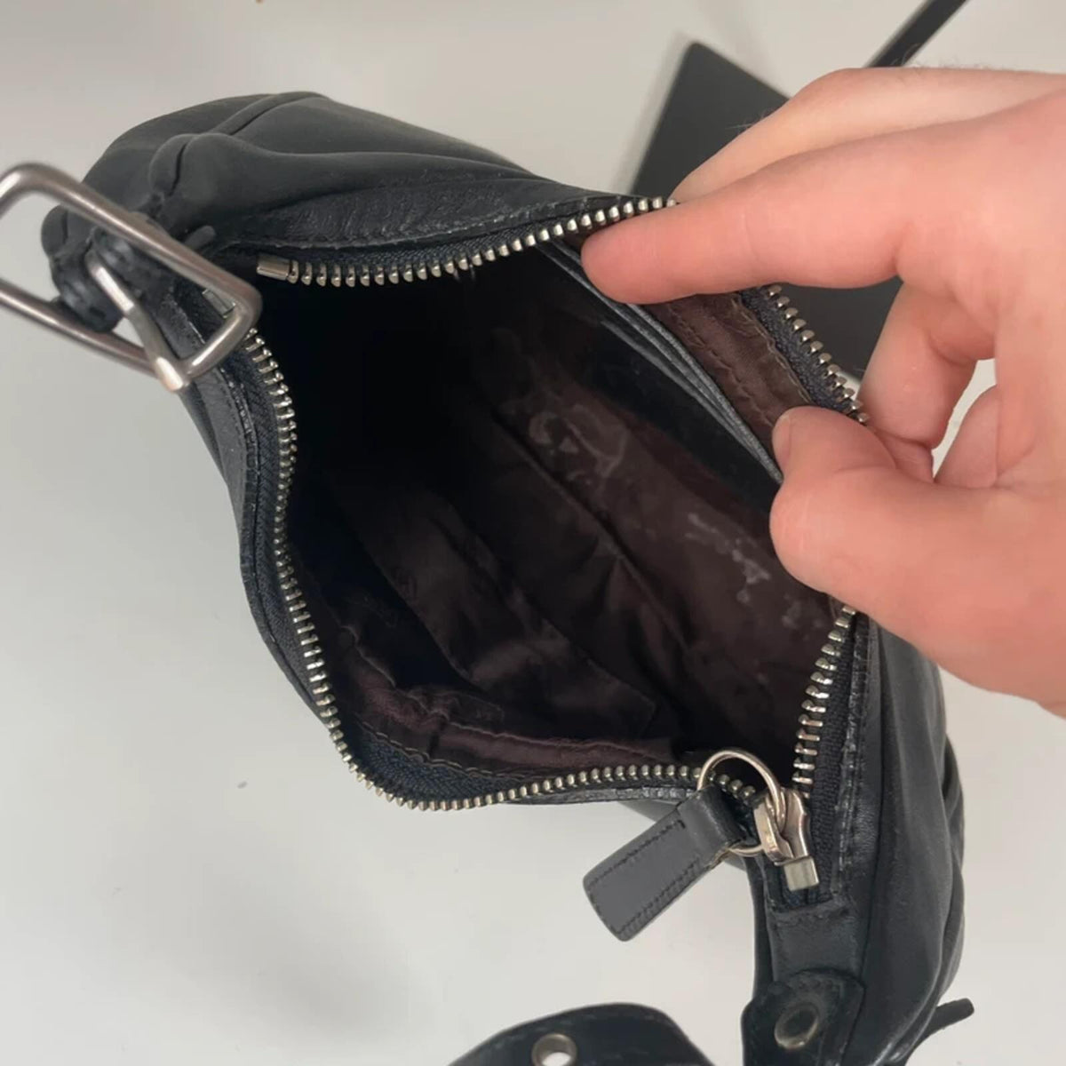 Coach Zoe Legacy Mini Hobo Black Shoulder Bag Y2K L2P-9593