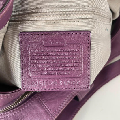 Coach Soho Lynne Purple Leather Hobo Shoulder Bag E1120-F17092