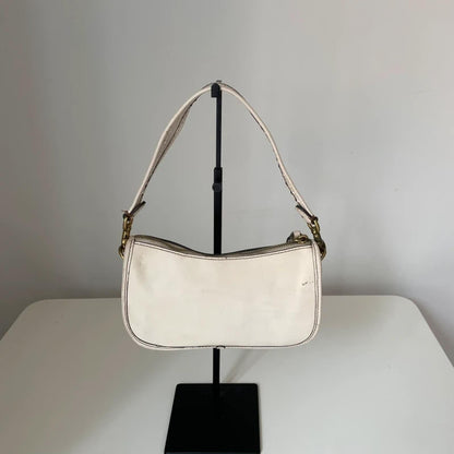 Coach White Leather Swinger Shoulder Bag M2048-C0638