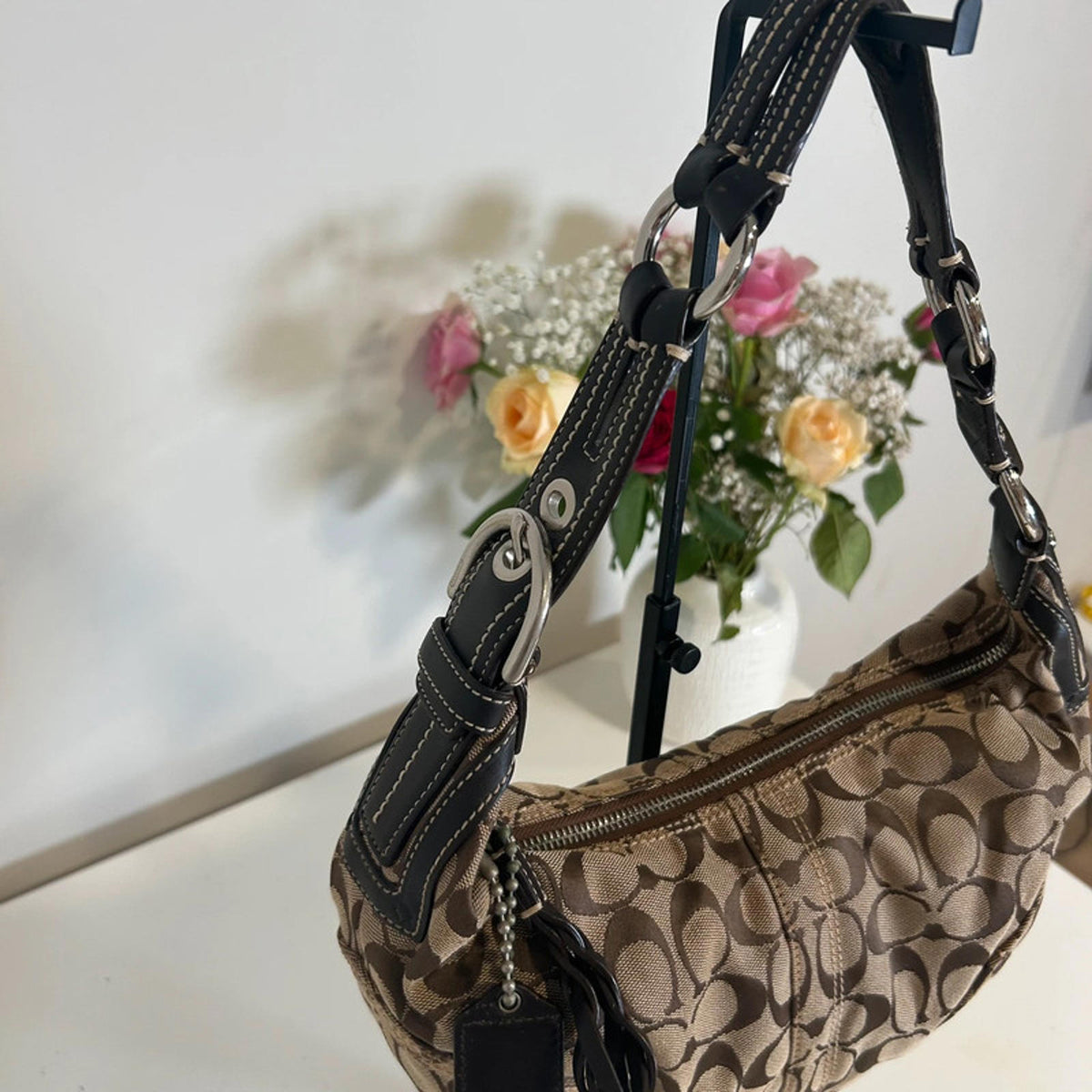 Coach Brown Signature Sufflette “C”Shoulder bag L0694-10600