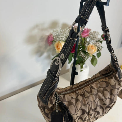 Coach Brown Signature Sufflette “C”Shoulder bag L0694-10600