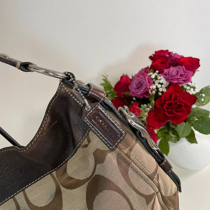 Coach Zoe Medium Brown Buckle Bag M1049-F12657