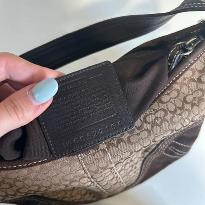 Coach Brown Soho Hobo Signature Logo Handbag G052-2154